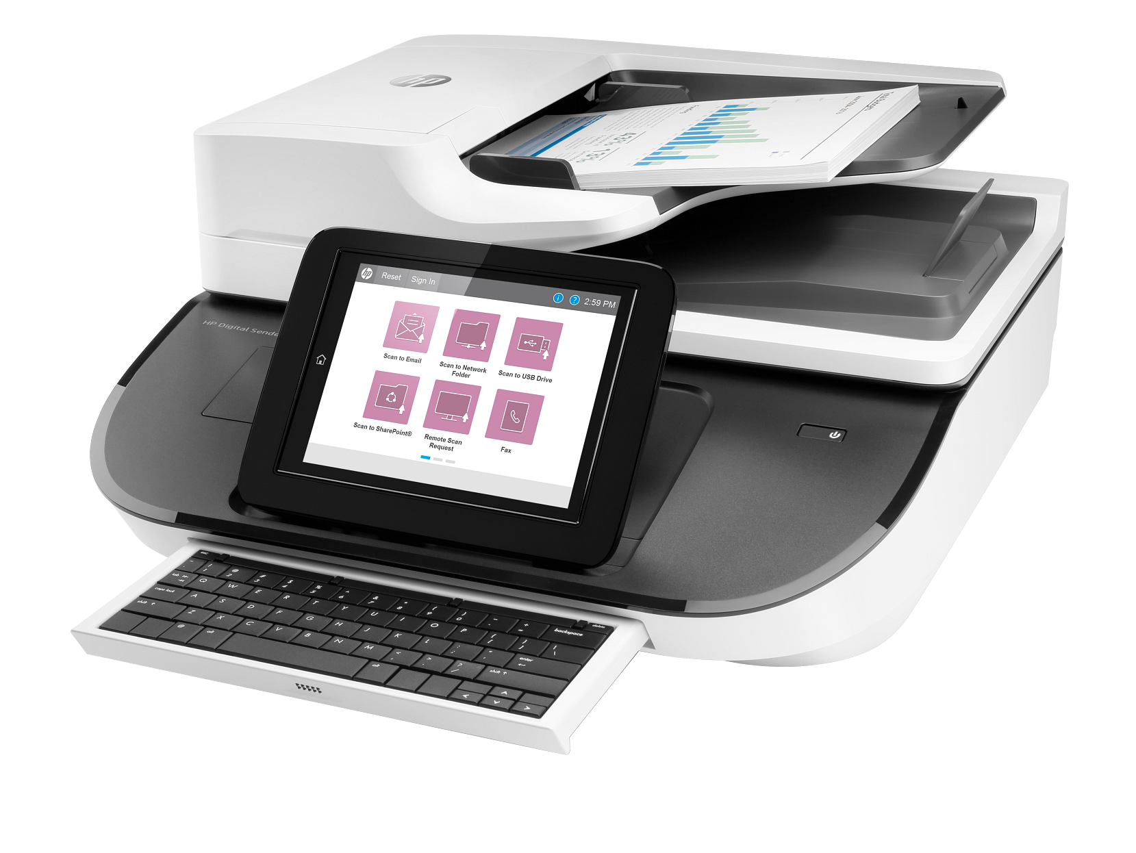 HP ScanJet Enterprise Flow 7000 s3 Scanner (Gen 2) view 3